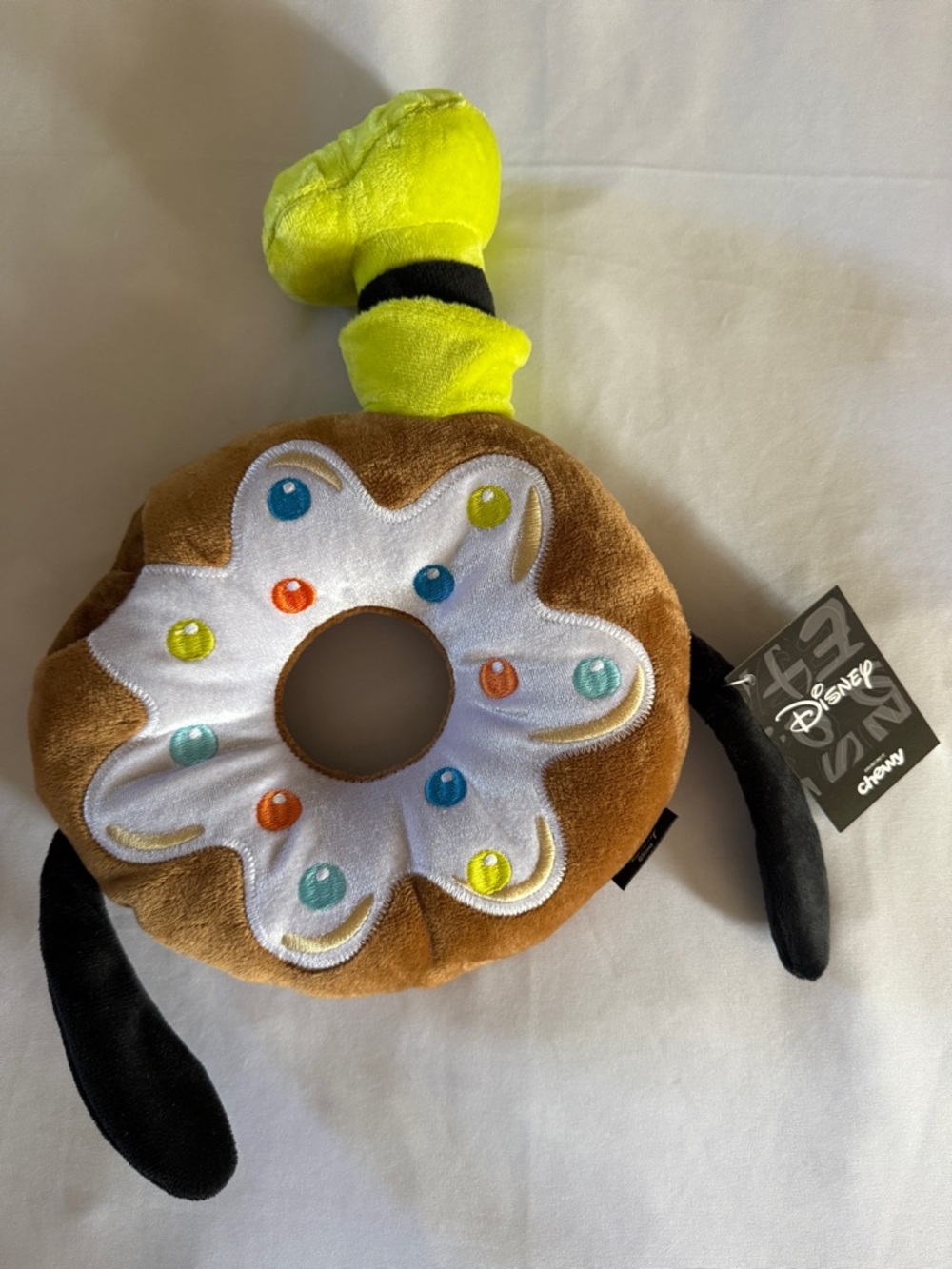 Disney Chewy Exclusive Plush Mickey & Goofy Donut Squeak & Crinkle Toy Set - Picture 4 of 14